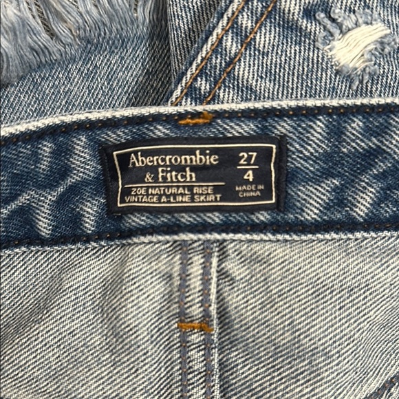 Abercrombie & Fitch Mini Denim Skirt Size 27 - Picture 3 of 3